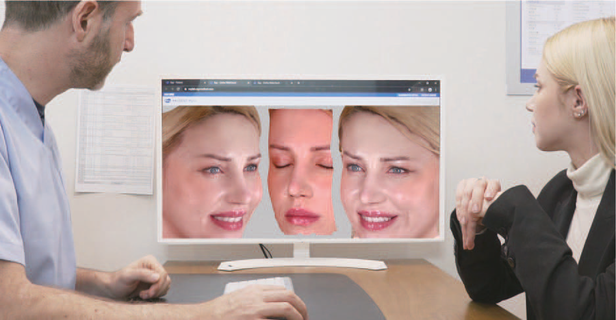Patientenberatung vor Monitor