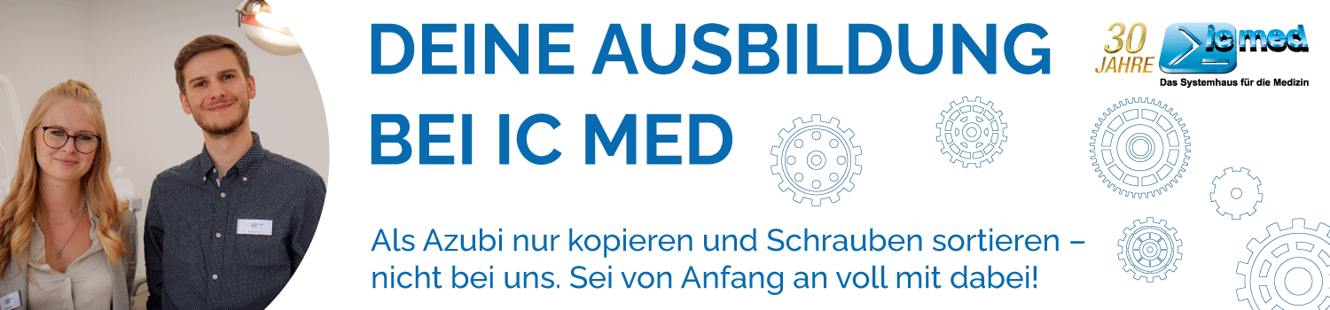 Slider Ausbildung bei ic med Zahnräder und Azubis